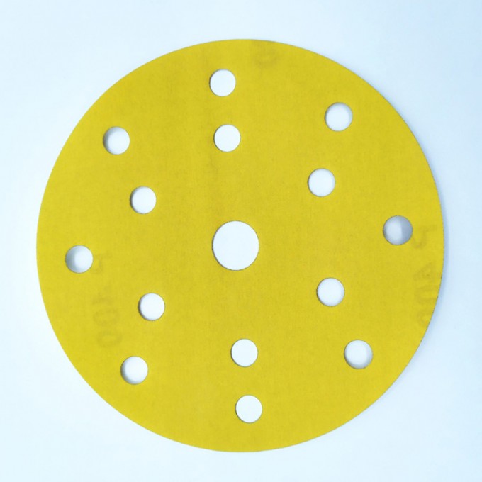 Discos de lija profesional de 150mm con 15 agujeros para lijadora orbital de automoción