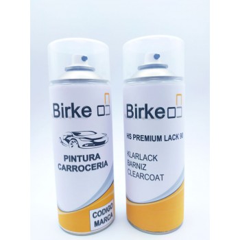 Kit industrial 2 Spray: pintura a medida y barniz (acabado Brillo, Satinado o Mate).