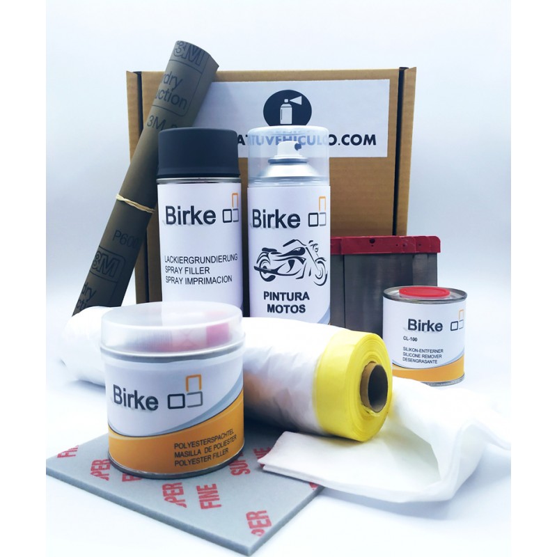 Kit especial abolladuras. El pack profesional que necesitas para reconstruir , nivelar y pintar tu moto con brillo directo