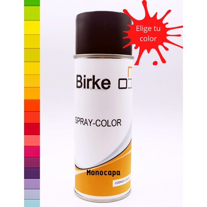 Spray pintura monocapa coche brillo directo 400ml colores lisos y RAL