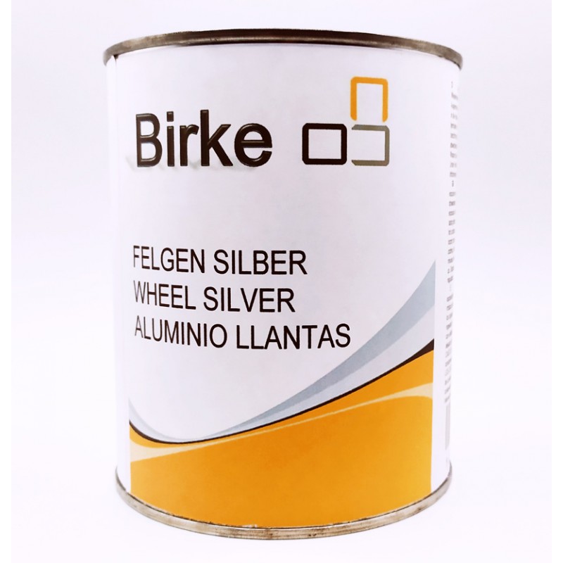 Bote de pintura aluminio profesional para llantas 1 Litro