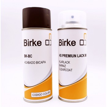 Kit de spray pintura bicapa personalizada y barniz para coche