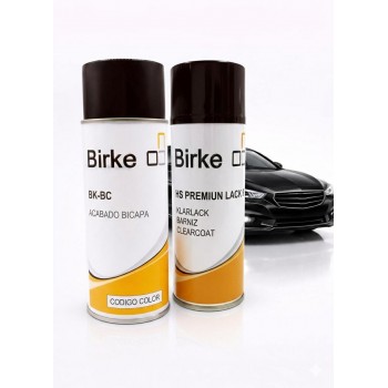 Kit de spray pintura bicapa original y carta personalizada y barniz para coche