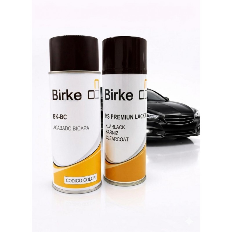 Kit de spray pintura bicapa original y carta personalizada y barniz para coche