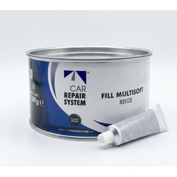 Masilla de Poliéster 1.8kg: Ideal para el relleno y nivelación de grandes abolladuras en superficies metálicas.